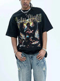 Men's Graphic Round Neck Oversized T-Shirt