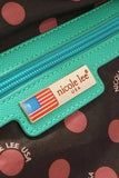 Nicole Lee USA Structured Tote Bag Monogram Print Pattern