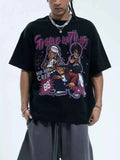 Cool Men's Graphic Tee, Comfy Half Sleeve Shirt for Men