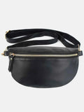 Medium PU Leather Crossbody Bag with Adjustable Strap