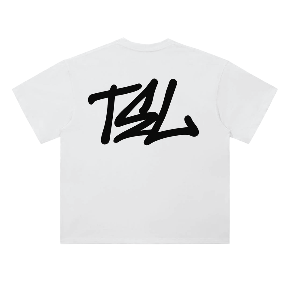 White Graffiti Tee