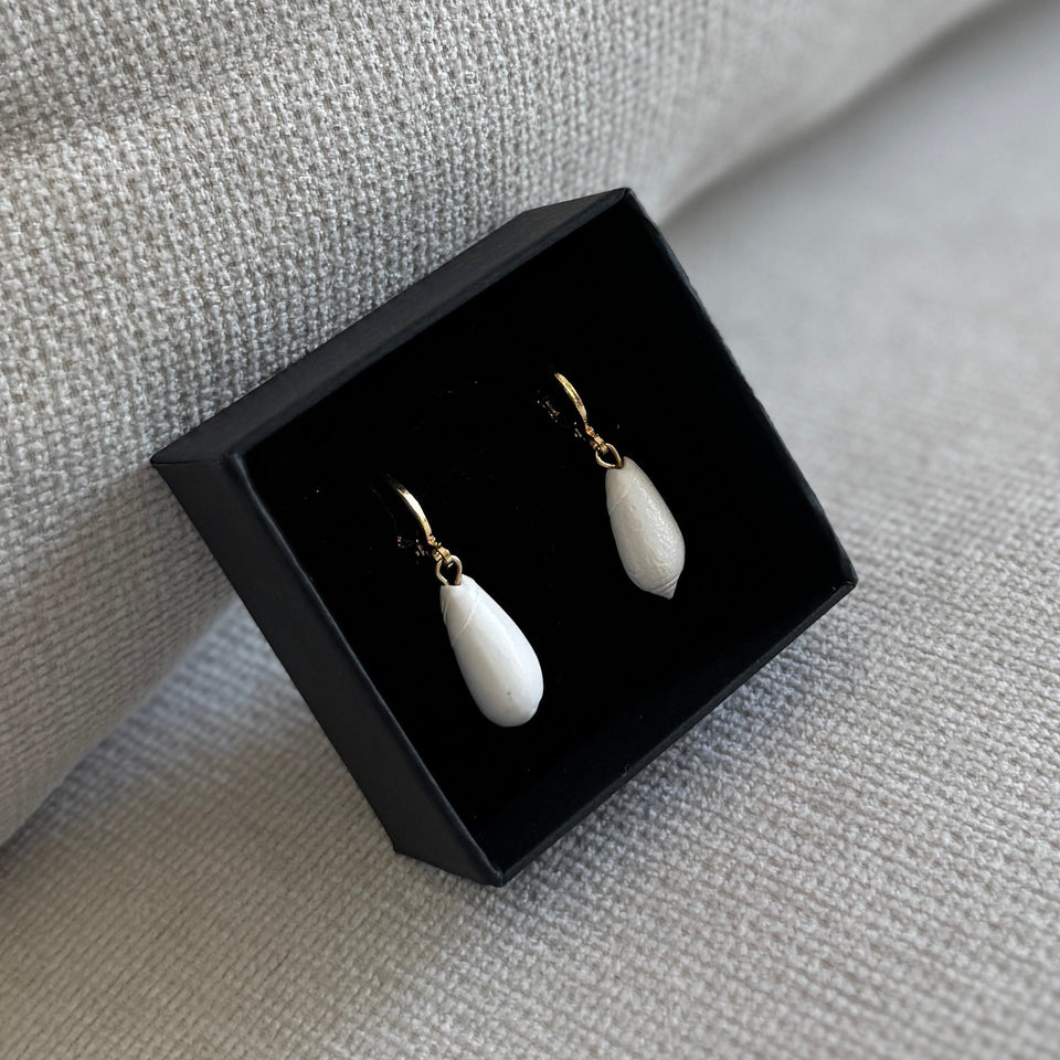 Olive Hoop Earrings
