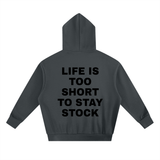 Blocky Life Is Short Hoodie