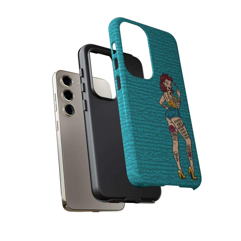 Stupid Boys Tough Phone Case