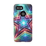 Neon Light Stars Tough Phone Case