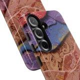 Abstract Painted Lace Tough Phone Case
