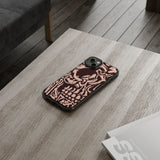 Gothic Abstract Skull Clear Phone Case