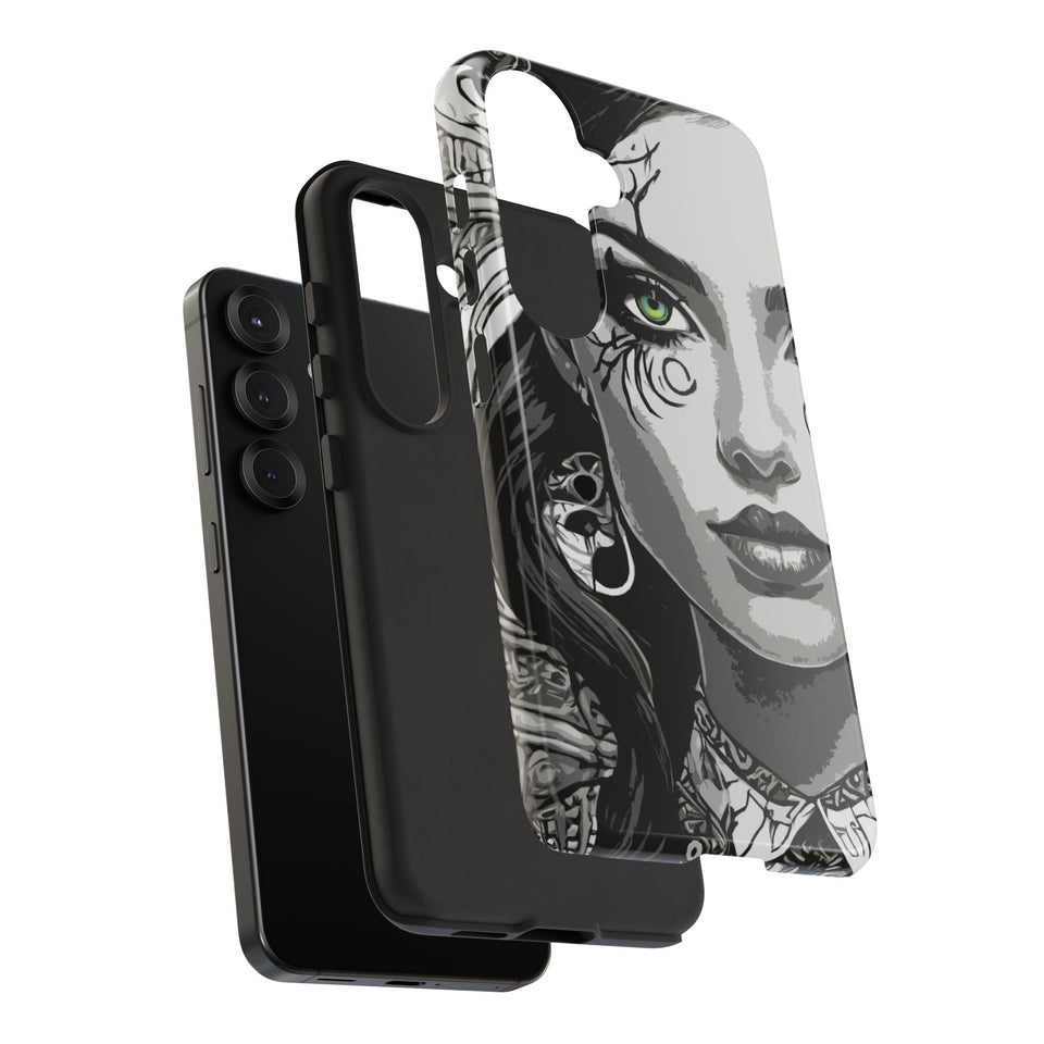 Green Eyed Devilish Beauty Tough Phone Case