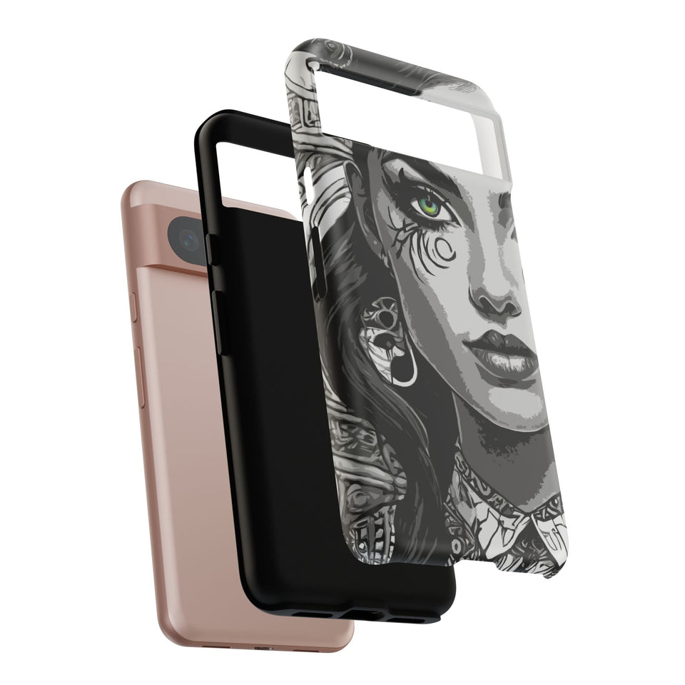 Green Eyed Devilish Beauty Tough Phone Case