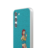 Sassy Pin-Up Stupid Boys Teal Flexi Phone Case