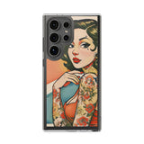 Retro Pin Up Clear Phone Case