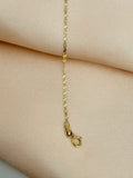10K Solid Gold Delicate Bracelet – 3 Tone Diamond - Cut Chain, 7” | pulsera de oro 10k - Wear with style