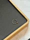 10K Solid Gold Nose Ring 10mm – Hypoallergenic Gold Piercing | Made in Mexico - Wear with style