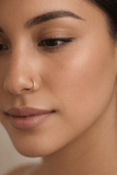 10K Solid Gold Nose Ring 10mm – Hypoallergenic Gold Piercing | Made in Mexico - Wear with style