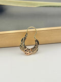 10kt Gold hoop earrings | Basket hoops real gold | Mexican gold jewelry - Wear with style