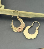 10kt Gold hoop earrings | Basket hoops real gold | Mexican gold jewelry - Wear with style