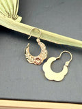 10kt Gold hoop earrings | Basket hoops real gold | Mexican gold jewelry - Wear with style