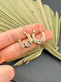 10kt Gold hoop earrings | Basket hoops real gold | Mexican gold jewelry - Wear with style