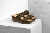Amara by LEON- Women’s Leather Sandals- Adjustable Comfort Sandals with Gel-Insole