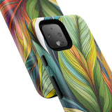 Vibrant Tropical Leaf Tough Phone Case