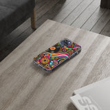 Colorful Vinyl Record Clear Phone Case