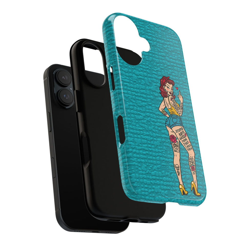 Stupid Boys Tough Phone Case