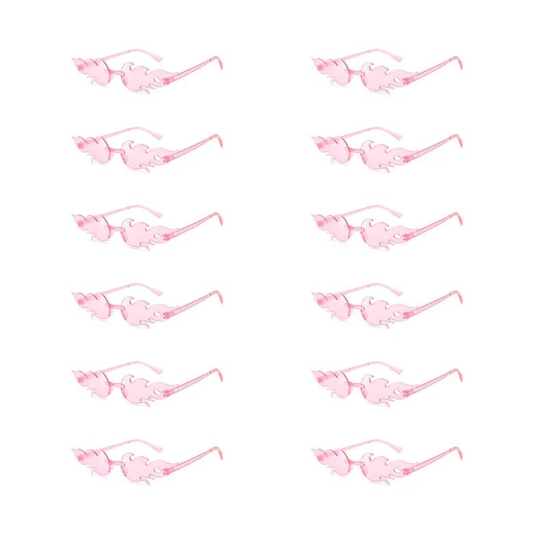 12 PCS Flame Shaped Sunglasses - Wear with style
