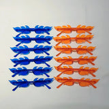 12 PCS Flame Shaped Sunglasses - Wear with style