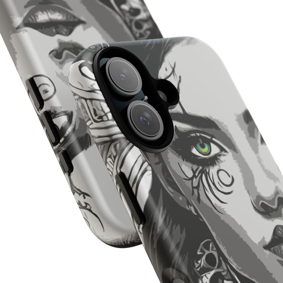 Green Eyed Devilish Beauty Tough Phone Case