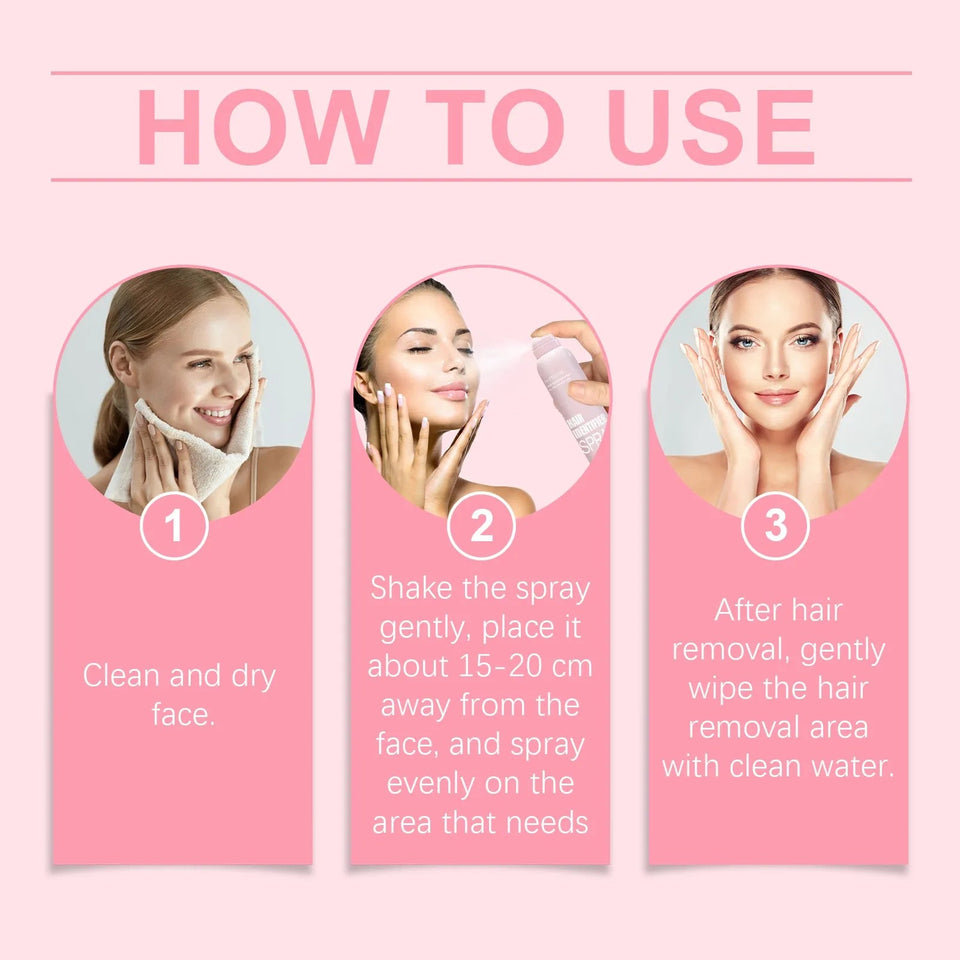 1/2/3 PCS Hair Identifier Spray For Face,to Show Facial Hair - Wear with style