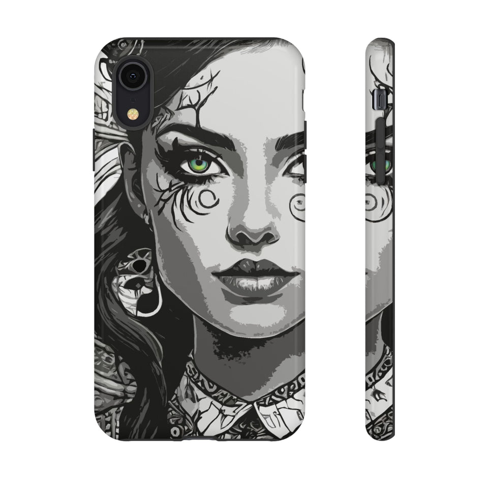 Green Eyed Devilish Beauty Tough Phone Case