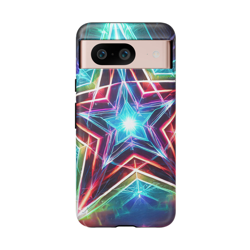 Neon Light Stars Tough Phone Case