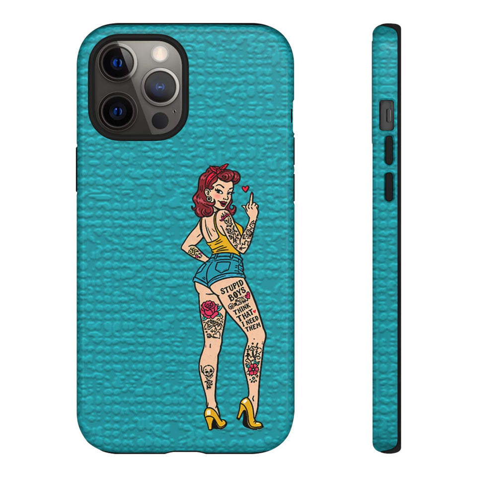 Stupid Boys Tough Phone Case