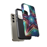 Neon Light Stars Tough Phone Case