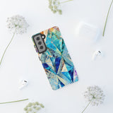 Diamond Blue Abstract Tough Phone Case