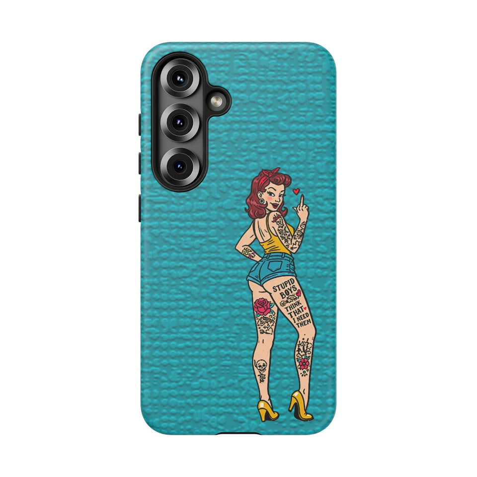 Stupid Boys Tough Phone Case
