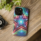Neon Light Stars Tough Phone Case