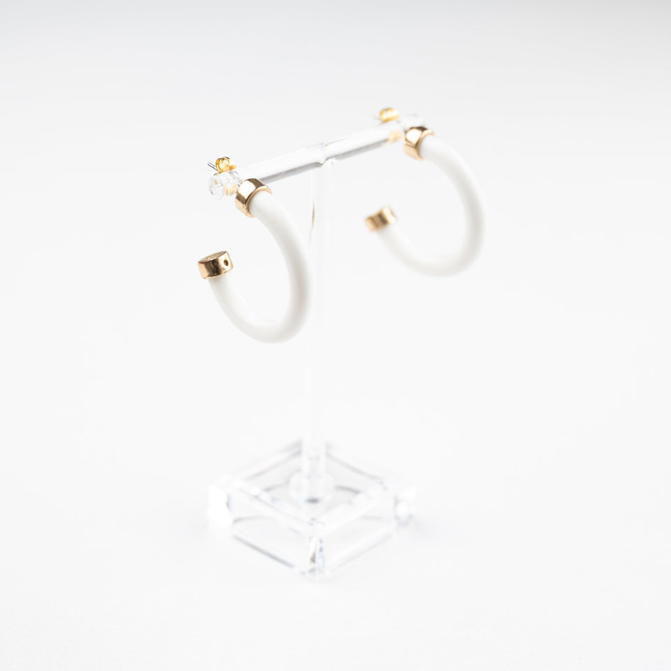 Mini Hoops - White
