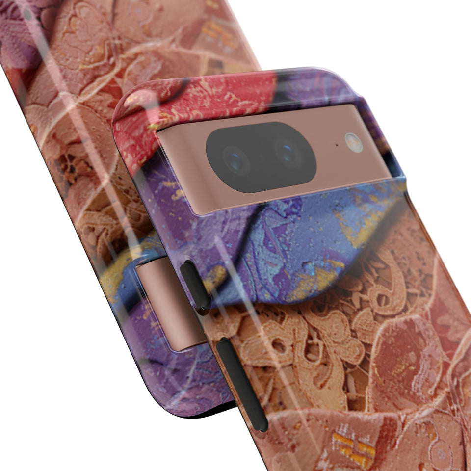 Abstract Painted Lace Tough Phone Case