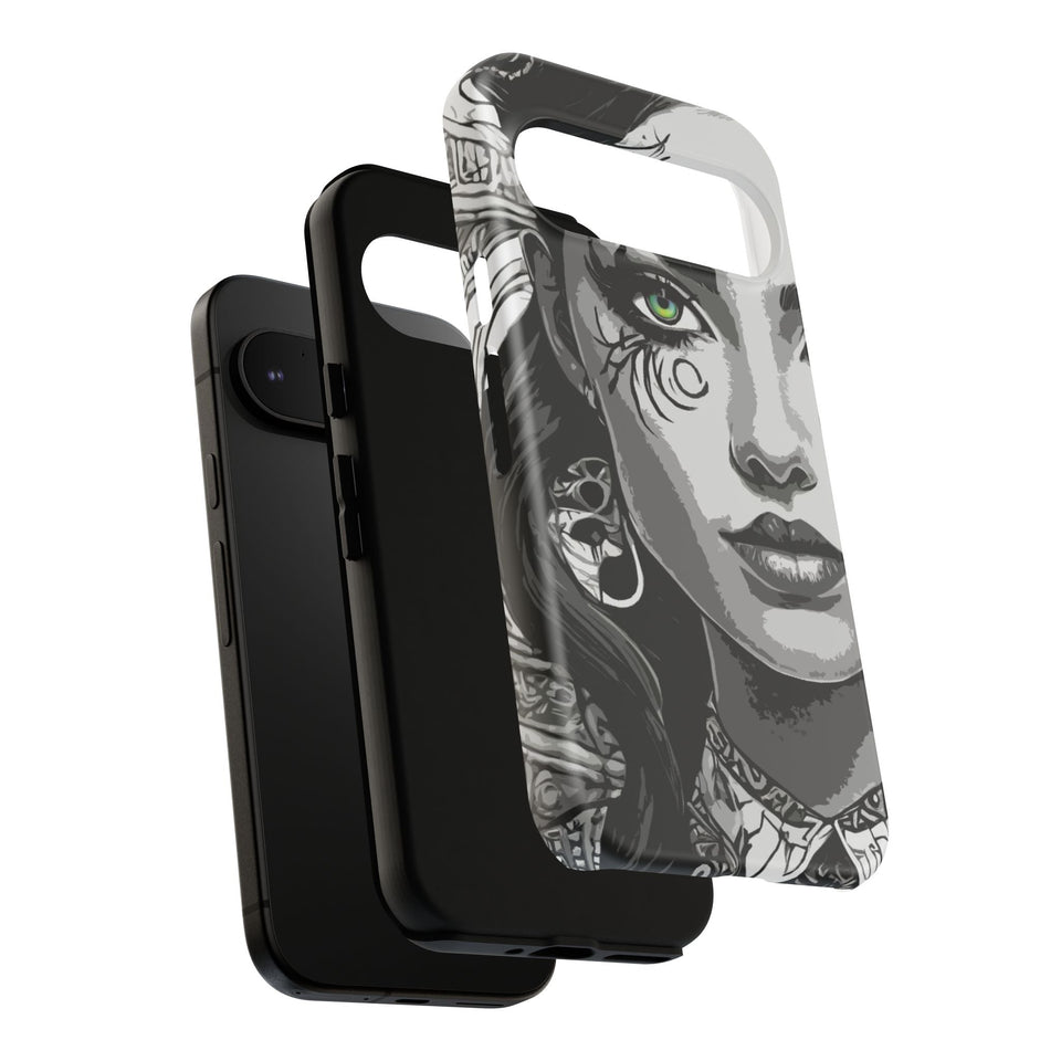 Green Eyed Devilish Beauty Tough Phone Case