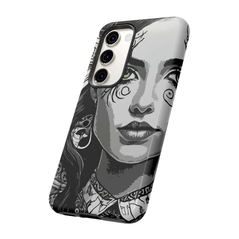 Green Eyed Devilish Beauty Tough Phone Case