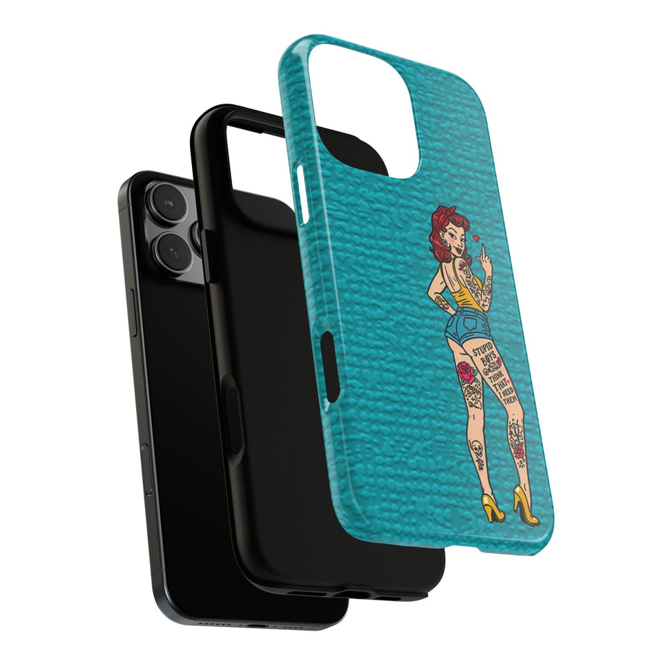 Stupid Boys Tough Phone Case