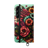 Sugar Skull Flip Wallet Phone Case