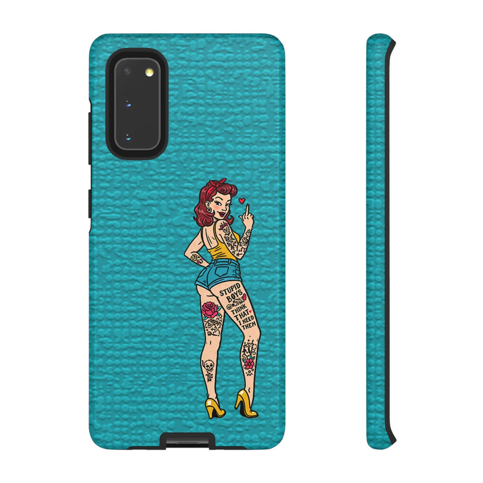 Stupid Boys Tough Phone Case