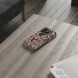 Gothic Abstract Skull Clear Phone Case