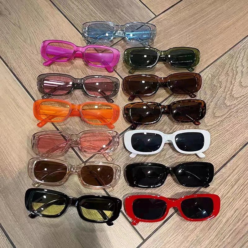 13pcs Small Square Retro Sunglasses - Wear with style