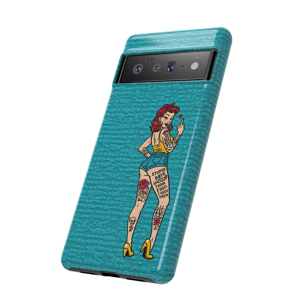 Stupid Boys Tough Phone Case
