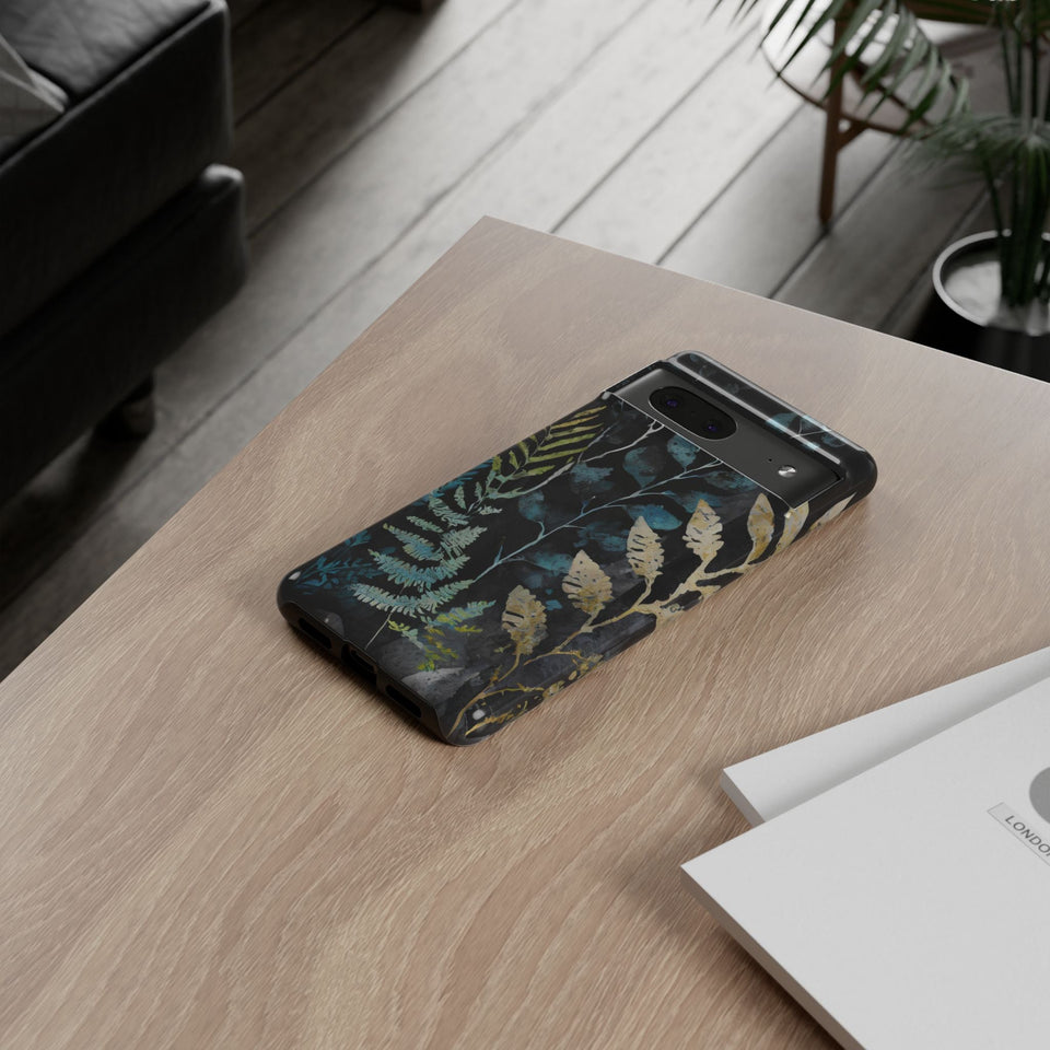 Dark Floral Tough Phone Case