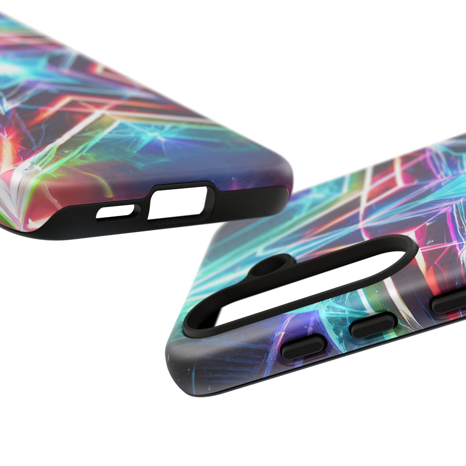 Neon Light Stars Tough Phone Case
