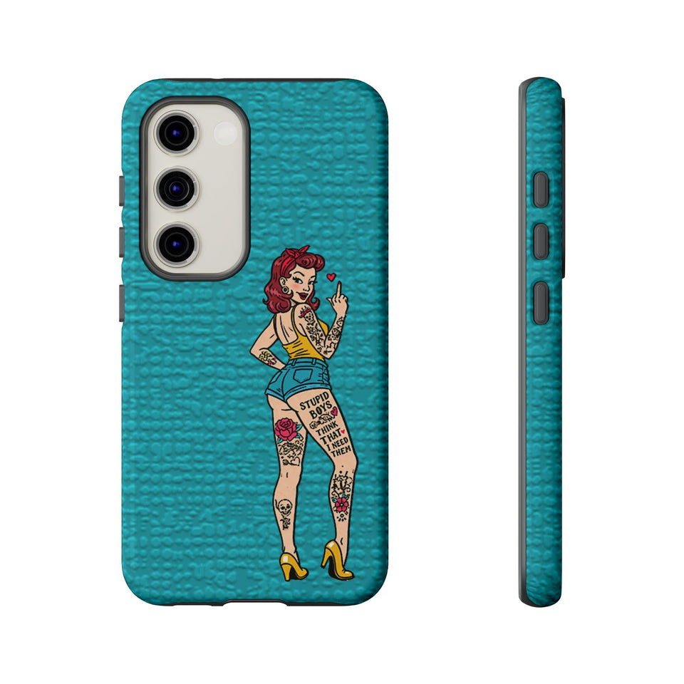 Stupid Boys Tough Phone Case